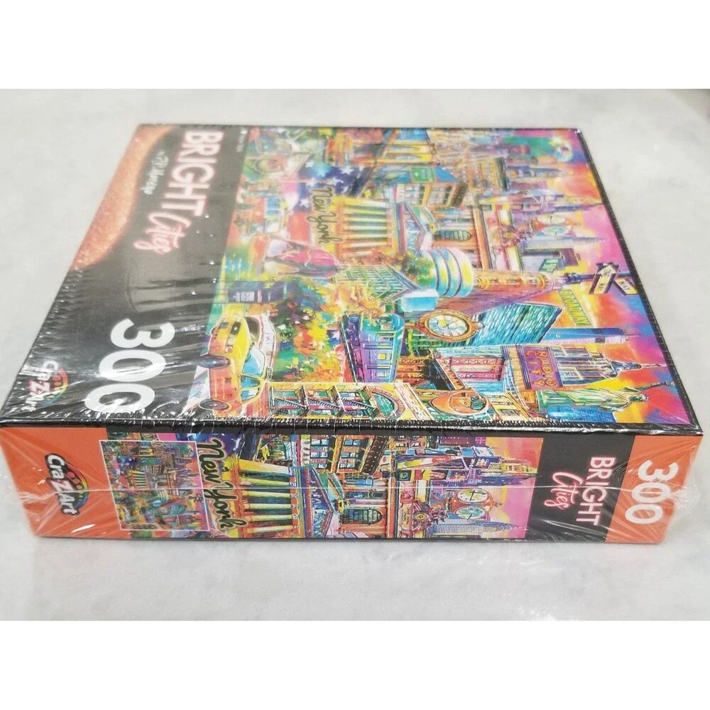 Cra-Z-Art Bright Cities 300 Piece Jigsaw Puzzle - I Heart New York New sealed